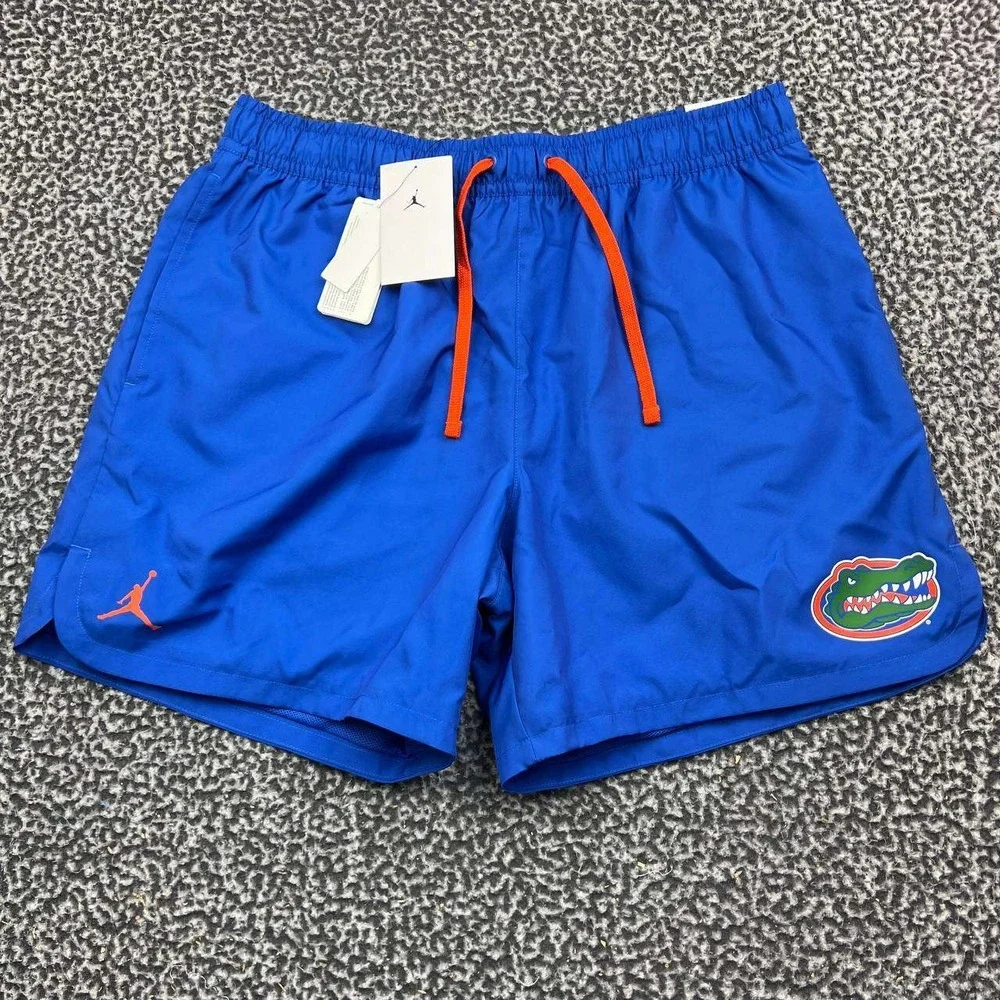 Air Jordan Florida Gators Athletic Shorts Men Large Blue Mesh Lined New L